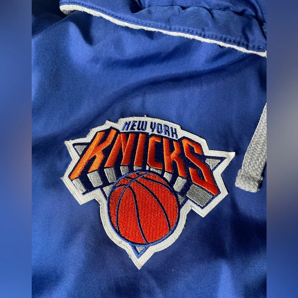 New York Knicks JH Design Reversible Poly-Twill Hooded Jacket Size M - Picture 2 of 13